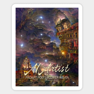 AI Artist. Cityscape Magnet